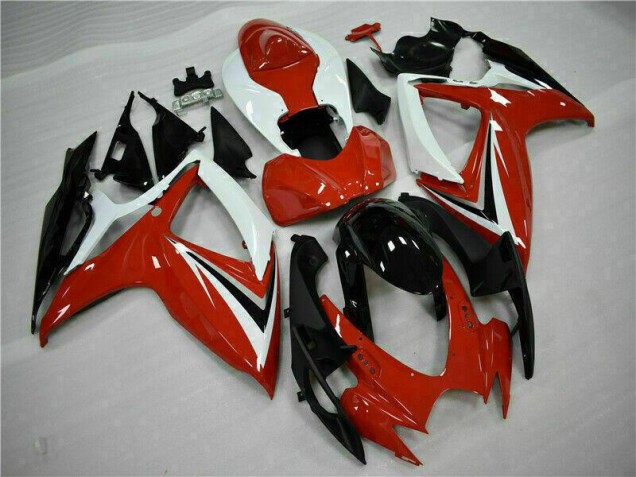Red White 2006-2007 Suzuki GSXR 600/750 Motorcycle Fairing Red White 2006-2007 Suzuki GSXR 600/750 Motorcycle Fairing