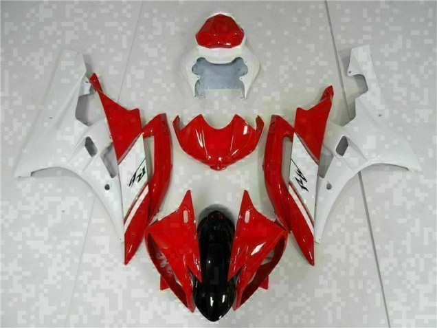 Red White 2006-2007 Yamaha YZF R6 Full Motorcycle Fairing Kits Red White 2006-2007 Yamaha YZF R6 Full Motorcycle Fairing Kits
