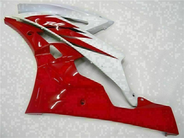Red White 2006-2007 Yamaha YZF R6 Motorcycle Bodywork Red White 2006-2007 Yamaha YZF R6 Motorcycle Bodywork