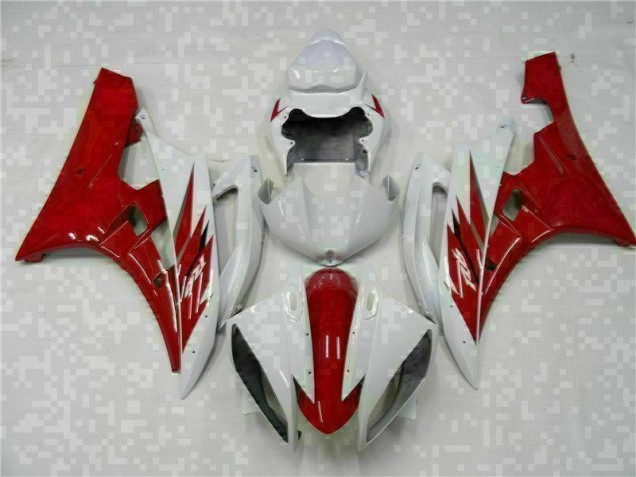 Red White 2006-2007 Yamaha YZF R6 Motorcycle Bodywork Red White 2006-2007 Yamaha YZF R6 Motorcycle Bodywork