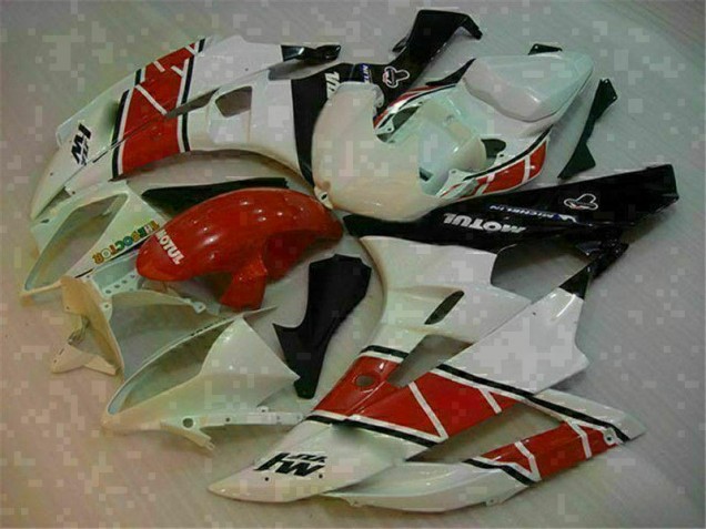 Red White 2006-2007 Yamaha YZF R6 Motorcycle Fairing & Bodywork