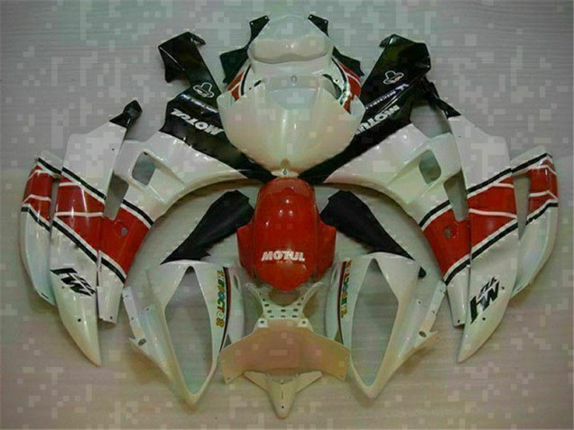 Red White 2006-2007 Yamaha YZF R6 Motorcycle Fairing & Bodywork