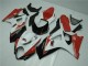 Red White 2007-2008 Suzuki GSXR 1000 Motorcycle Fairing