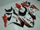 Red White 2007-2008 Suzuki GSXR 1000 Motorcycle Fairing