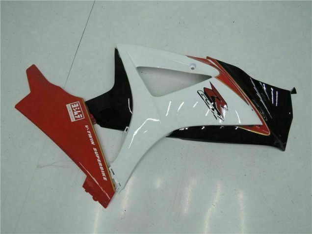 Red White 2007-2008 Suzuki GSXR 1000 Motorcycle Fairing