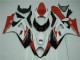 Red White 2007-2008 Suzuki GSXR 1000 Motorcycle Fairing