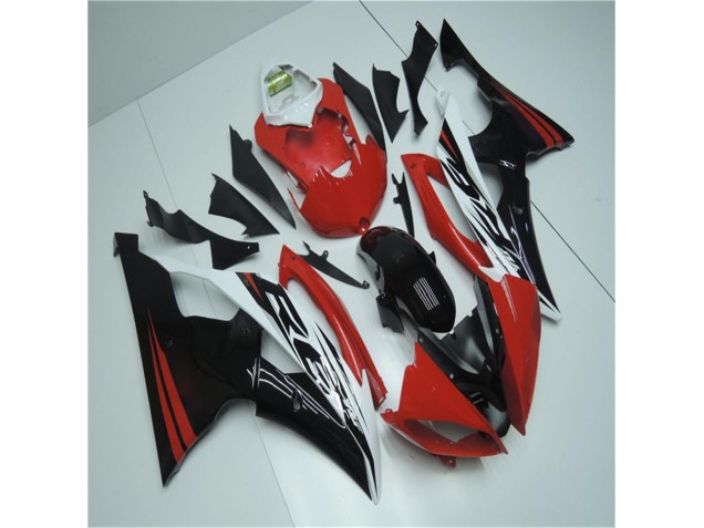 Red White 2008-2016 Yamaha YZF R6 Motorcycle Fairing