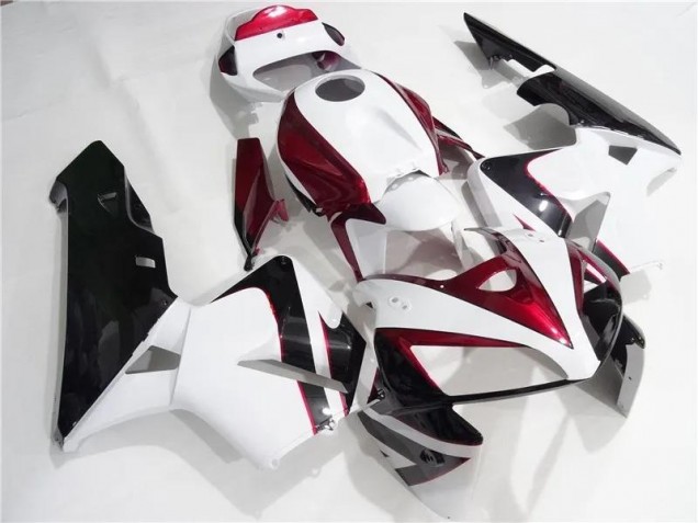 Red White Black 2005-2006 Honda CBR600RR Motorcycle Fairing Red White Black 2005-2006 Honda CBR600RR Motorcycle Fairing