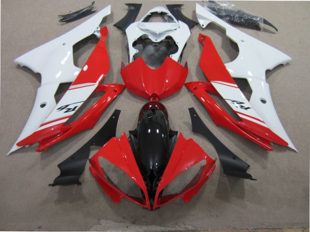 Red White Black 2008-2016 Yamaha YZF R6 Motorcycle Fairing Red White Black 2008-2016 Yamaha YZF R6 Motorcycle Fairing