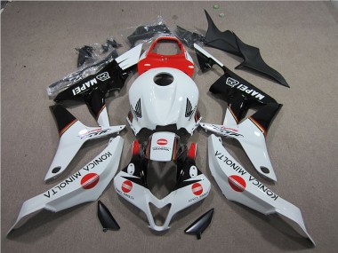 Red White Black Konica Minolta MAPEI 2007-2008 Honda CBR600RR Motorcycle Fairings