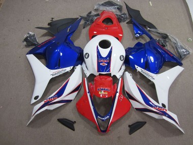 Red White Blue HRC 2009-2012 Honda CBR600RR Motorcycle Fairing