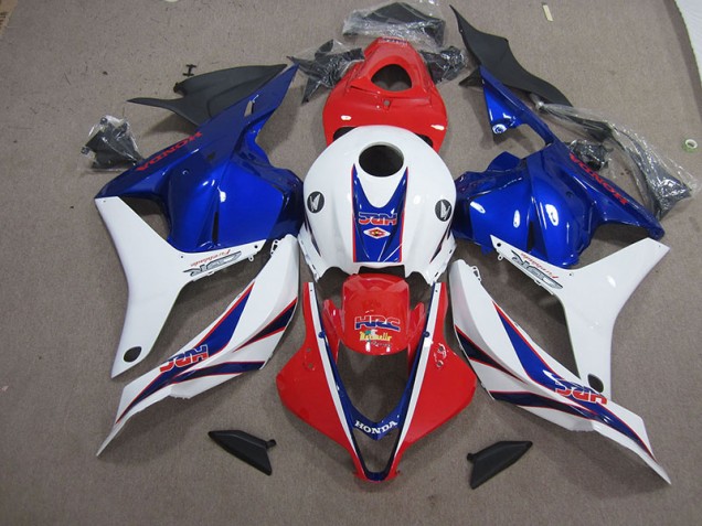 Red White Blue HRC 2009-2012 Honda CBR600RR Motorcycle Fairing