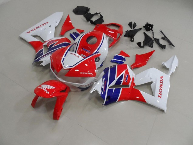 Red White Blue HRC 2013-2021 Honda CBR600RR Motorcycle Fairings