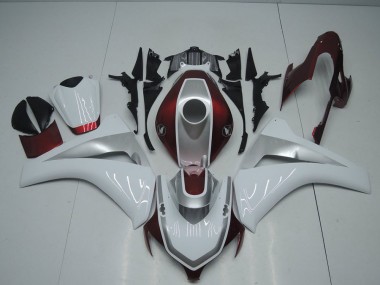 Red White and Silver 2008-2011 Honda CBR1000RR Motorcycle Fairings
