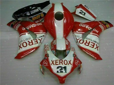 Red Xerox 21 2008-2011 Honda CBR1000RR Motorcycle Fairings
