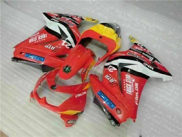 Red Yellow 2008-2012 Kawasaki EX250 Motorcycle Fairings Red Yellow 2008-2012 Kawasaki EX250 Motorcycle Fairings