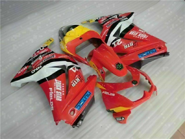 Red Yellow 2008-2012 Kawasaki EX250 Motorcycle Fairings Red Yellow 2008-2012 Kawasaki EX250 Motorcycle Fairings