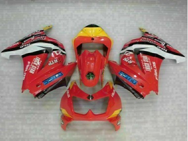 Red Yellow 2008-2012 Kawasaki EX250 Motorcycle Fairings
