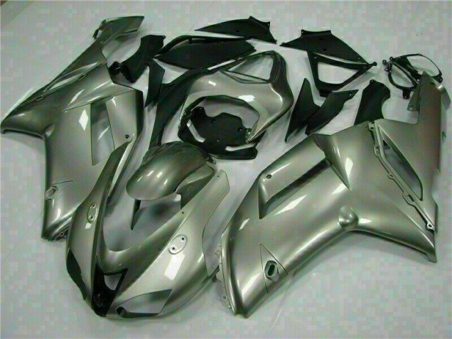 Silver 2007-2008 Kawasaki ZX6R Motorcycle Fairings