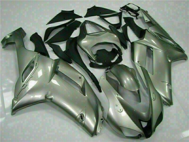 Silver 2007-2008 Kawasaki ZX6R Motorcycle Fairings