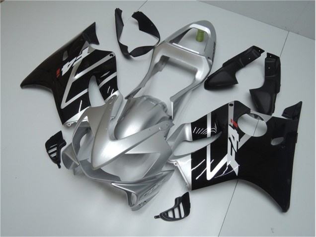 Silver Black 2001-2003 Honda CBR600 F4i Motorcycle Fairings