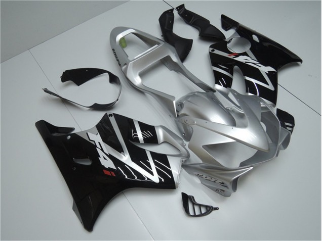 Silver Black 2001-2003 Honda CBR600 F4i Motorcycle Fairings