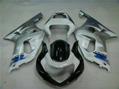 Silver Black 2001-2003 Suzuki GSXR 600/750 Motorcycle Fairing