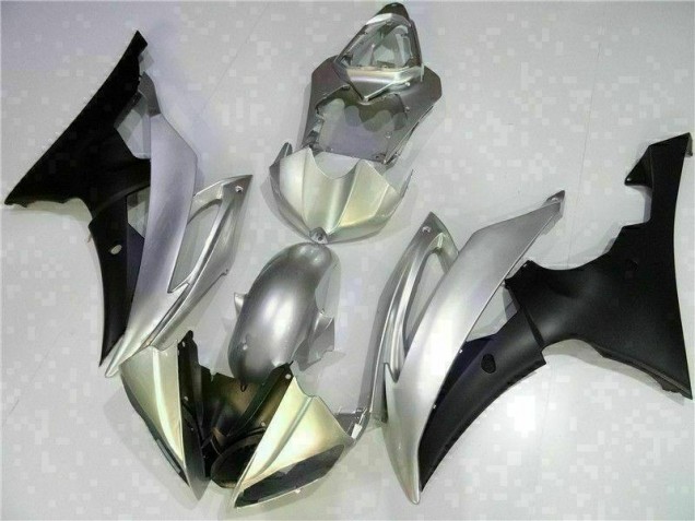 Silver Black 2008-2016 Yamaha YZF R6 Motorcycle Fairings