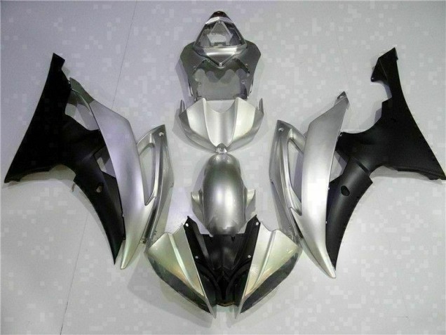 Silver Black 2008-2016 Yamaha YZF R6 Motorcycle Fairings