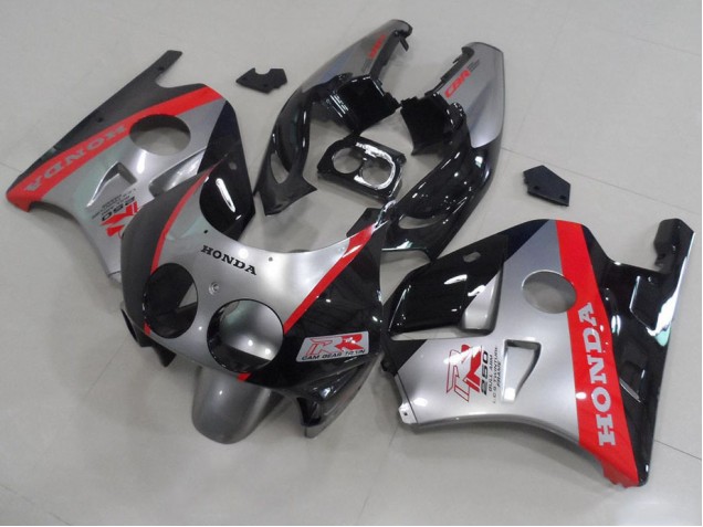 Silver Black Red 1991-1998 Honda CBR250RR MC22 Motorcycle Fairings