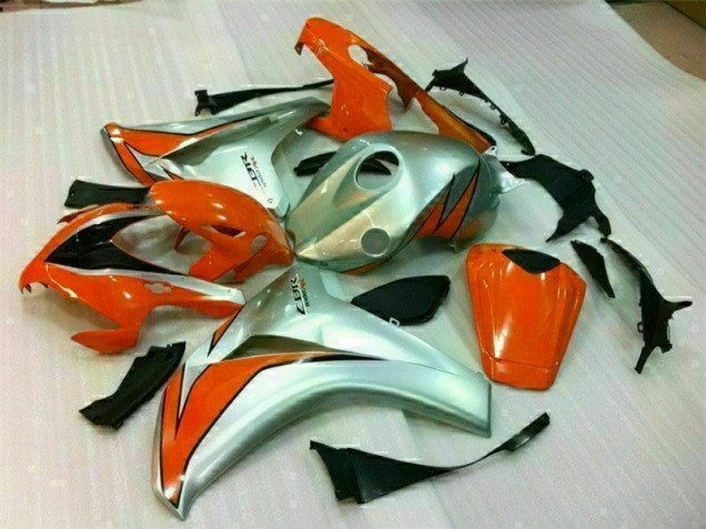 Silver Orange 2008-2011 Honda CBR1000RR Motorcycle Fairings
