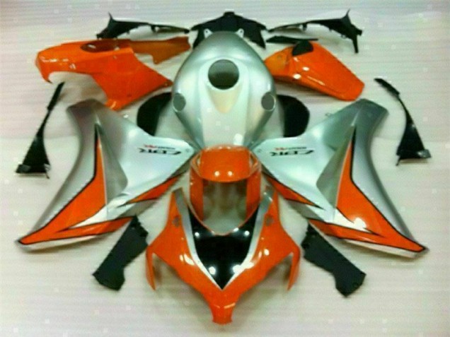 Silver Orange 2008-2011 Honda CBR1000RR Motorcycle Fairings