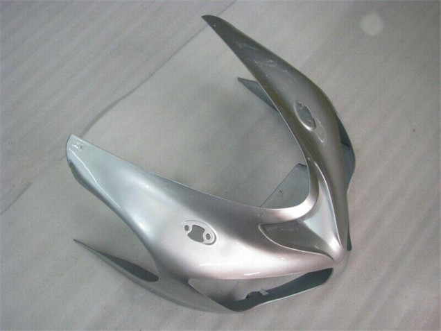 Silver Red Flames 2005-2006 Kawasaki ZX6R Motorcycle Fairings Silver Red Flames 2005-2006 Kawasaki ZX6R Motorcycle Fairings