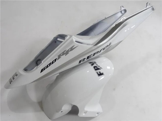 Silver White Black Repsol 2003-2004 Honda CBR600RR Motorcycle Fairings