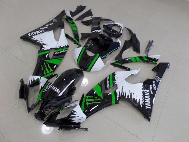 Special White Green Monster 2008-2016 Yamaha YZF R6 Motorcycle Fairings