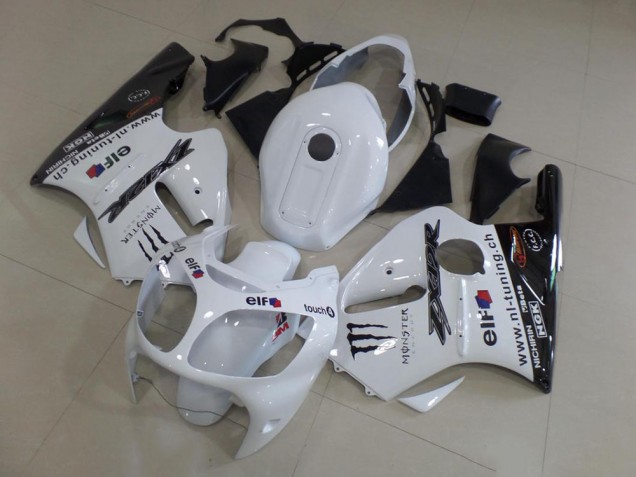 White 2000-2001 Kawasaki ZX12R Motorcycle Fairing White 2000-2001 Kawasaki ZX12R Motorcycle Fairing