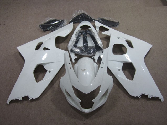 White 2004-2005 Suzuki GSXR 600 Motorcycle Fairings
