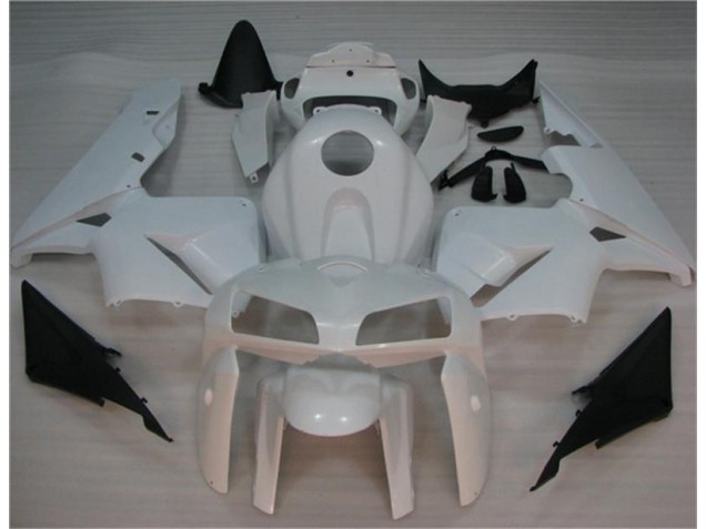 White 2005-2006 Honda CBR600RR Full Motorcycle Fairing Kits White 2005-2006 Honda CBR600RR Full Motorcycle Fairing Kits