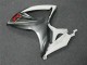 White 2006-2007 Suzuki GSXR 600/750 Motorcycle Fairings White 2006-2007 Suzuki GSXR 600/750 Motorcycle Fairings
