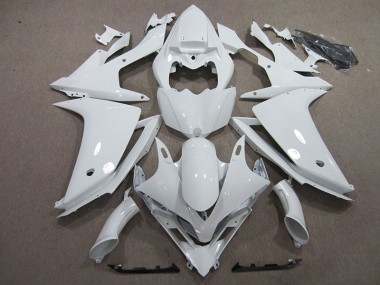 White 2007-2008 Yamaha YZF R1 Full Motorcycle Fairing Kits