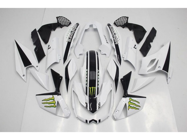 White 2007-2009 Kawasaki Z1000 Motorcycle Fairings White 2007-2009 Kawasaki Z1000 Motorcycle Fairings