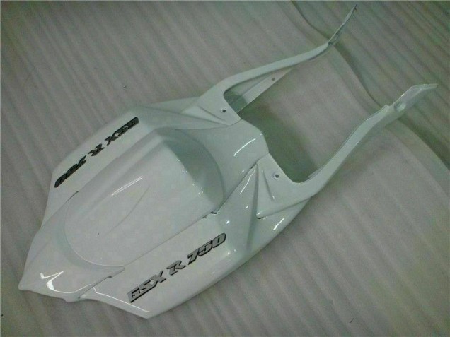 White 2008-2010 Suzuki GSXR 600/750 Motorcycle Fairing White 2008-2010 Suzuki GSXR 600/750 Motorcycle Fairing