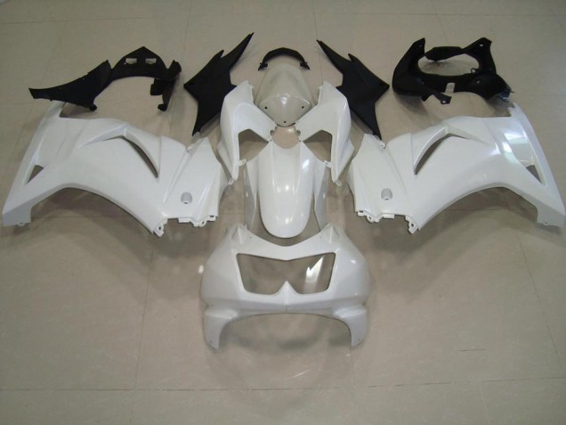 White 2008-2012 Kawasaki ZX250R Motorcycle Fairing