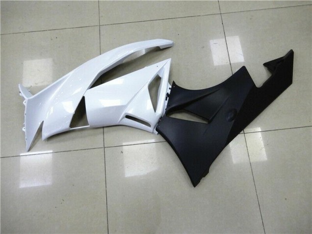 White 2009-2012 Kawasaki ZX6R Motorcycle Fairings