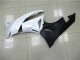 White 2009-2012 Kawasaki ZX6R Motorcycle Fairings