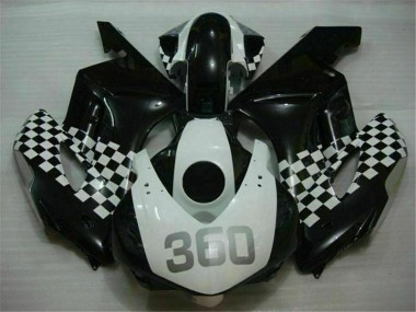 White Black 2004-2005 Honda CBR1000RR Motorcycle Fairing