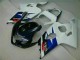 White Black 2004-2005 Suzuki GSXR 600/750 Motorcycle Fairings