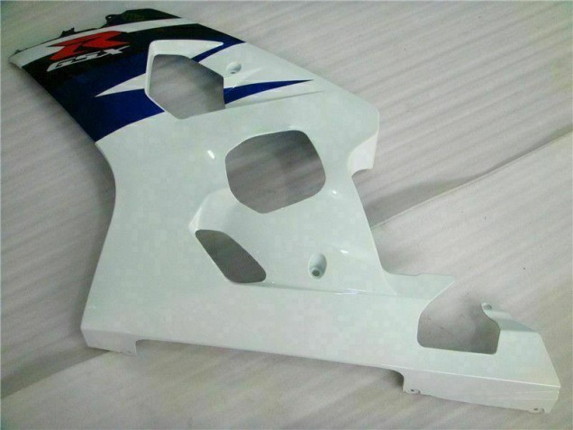 White Black 2004-2005 Suzuki GSXR 600/750 Motorcycle Fairings