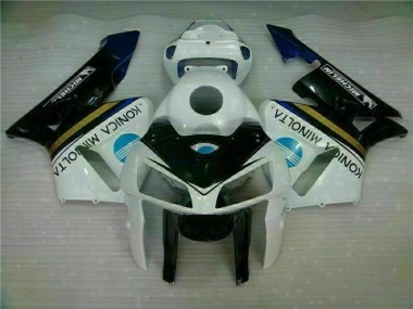 White Black 2005-2006 Honda CBR600RR Motorcycle Fairings