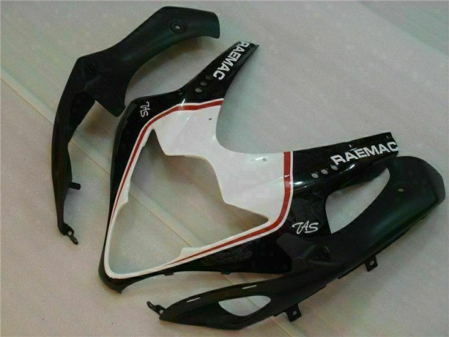 White Black 2005-2006 Suzuki GSXR 1000 Motorcycle Fairings